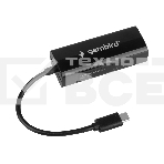 Сетевой адаптер Ethernet Gembird NIC-U10, Type-C USB 2.0 - Fast Ethernet adapter, пластик, черный, RTL8152, фото3
