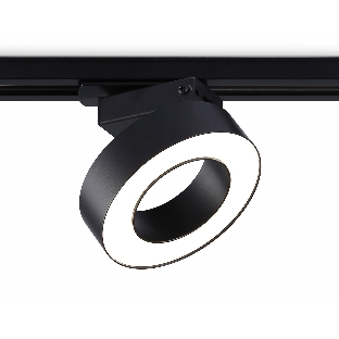 Трековый однофазный светодиодный светильник Ambrella light GL6868 BK черный LED 15W 4200K D115*80