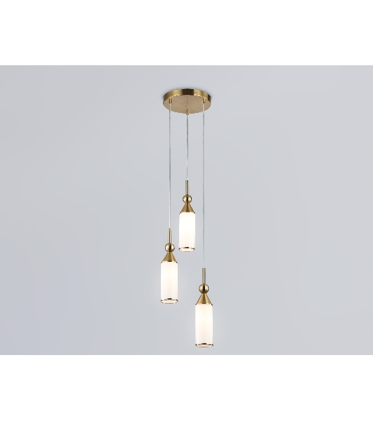 Светильник Ambrella light LH55272/3 BS/FR латунь/белый матовый E14 max 40W D230*1200