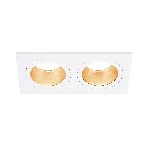 Встраиваемый точечный светильник Ambrella light TN102831/2 WH/GD белый/золото GU5.3/2 178*93*50, фото 1