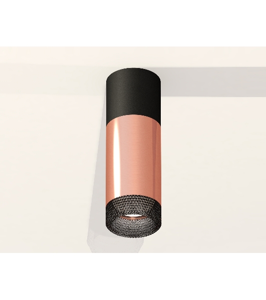 Светильник Ambrella Light XS6326041 PPG/SBK/BK золото розовое полированное/черный песок/тонированный MR16 GU5.3