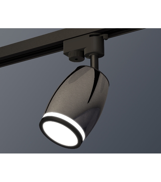 Светильник Ambrella light XT1123011 DCH/SBK/FR черный хром/черный песок/белый матовый MR16 GU5.3 (A2521, C1123, N7121)