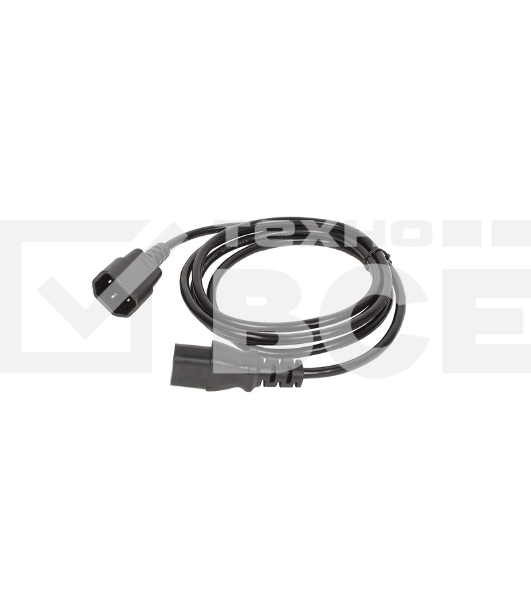 Кабель монитор - компьютер 220V (UPS -> устройство) VCOM <VDE> 3G*0.5mm (CE001-CU)1.8м