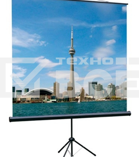 Экран на треноге Lumien 160x160см Eco View LEV-100105 1:1 напольный рулонный