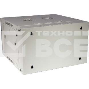 Шкаф настенный серии Pro, 3-секционный, 9U 600x600, стеклянная дверь