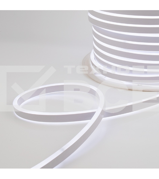 Гибкий неон LED SMD 8х16 мм, двухсторонний, белый, 120 LED/м, бухта 100 м