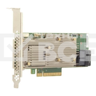 Контроллер MegaRAID 9460-8I SGL (05-50011-02), PCIe 3.1 x8 LP, SAS/SATA/NVMe, RAID 0,1,5,6,10,50,60, 8port(2 * int SFF8643), 2GB Cache, 3508ROC