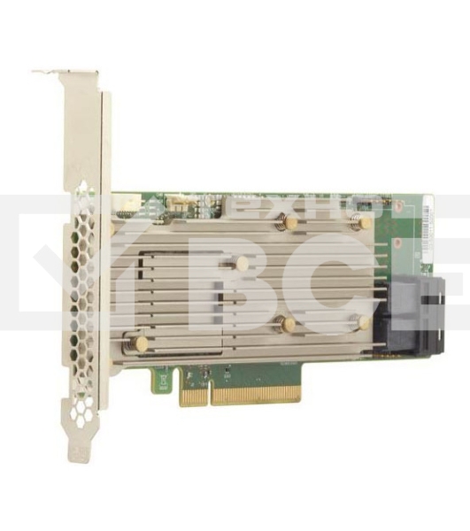 Контроллер MegaRAID 9460-8I SGL (05-50011-02), PCIe 3.1 x8 LP, SAS/SATA/NVMe, RAID 0,1,5,6,10,50,60, 8port(2 * int SFF8643), 2GB Cache, 3508ROC
