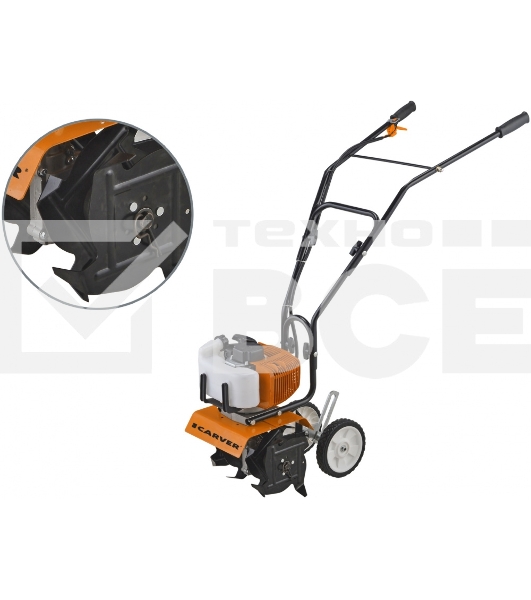 Культиватор бензо CARVER T-300 мини 3лс 2ткт шир.26см