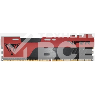 Оперативная память Patriot Viper Elite II, DDR4, 8GB (1x8 GB), 3200 MHz, CL18, радиатор, красный/чёрный