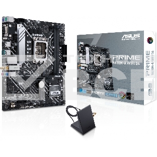 Материнская плата ASUS PRIME H610M-A WIFI D4, LGA 1700, Intel H610, 2xDDR4, 4xSATA, 2xM.2, 1xPCI-E 4.0 x16, 1xHDMI, 1xDisplayPort, 1x 1Gb LAN, 2xUSB-A 3.2 Gen 2, 4xUSB-A 2.0, 3x3.5 мм, 7.1, Micro-ATX