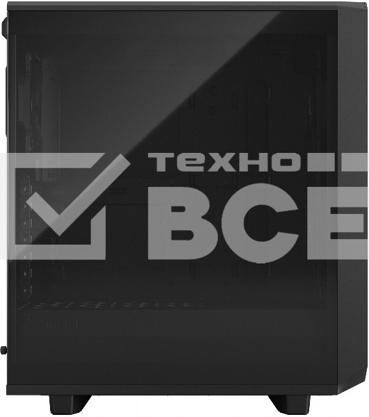 Корпус Fractal Design MESHIFY 2 COMPACT BLACK - TG / ATX, TG / 2x140mm & 1x120mm fans inc. / FD-C-MES2C-03