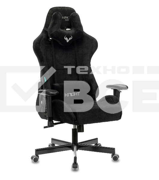 Кресло игровое Бюрократ VIKING KNIGHT LT20 FABRIC черный крестовина металл/пластик