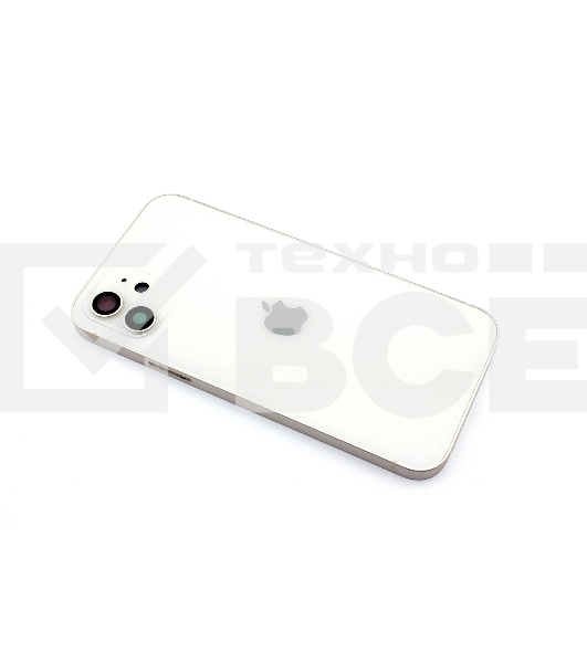 Задняя крышка (корпус) в сборе с рамкой для Apple iPhone 12 белый