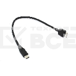 Кабель Type-C на Micro USB Type B кабель 25см черный, фото2