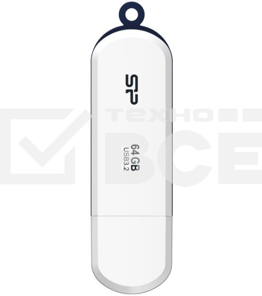Флеш диск 64Gb Silicon Power Blaze B32, USB 3.2, Белый