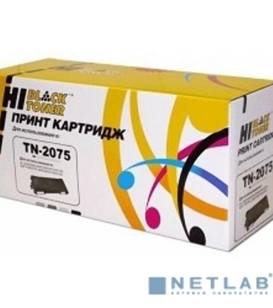 Расходные материалы Hi-Black TN-2075 Тонер-картридж Hi-Black для Brother 2030/2040/2070, 2500 стр.