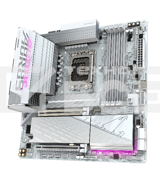 Материнская плата Gigabyte B860M AORUS ELITE WIFI6E ICE, LGA1851, Intel B860, 4xDDR5, 4xSATA, 3xM.2, 1xPCIe 5.0 x16, 1xPCIe 4.0 x4, 1xDP, 2xHDMI, 1x2.5Gb LAN, Wi-Fi 6E, Bluetooth 5.3, 2xUSB-A 10Gbps (Gen2), 4xUSB-A 5Gbps, 4xUSB-A 2.0, 1xUSB-C 20Gbps (USB4
