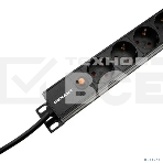 Блок распределения питания Rexant для 19' шкафов, вертикальный, 13 розеток СЕЕ 7/4, 16A, фильтр, без выкл, алюм корп, шнур 2м, вилка СЕЕ 7/7, фото7