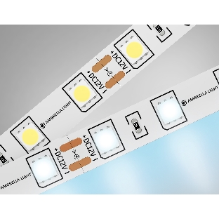 Светодиодная лента Ambrella light GS2003 5050 60Led/ 14.4W m/ 12V IP20 6500K/ 5000*10*1.87mm (2 конт.)