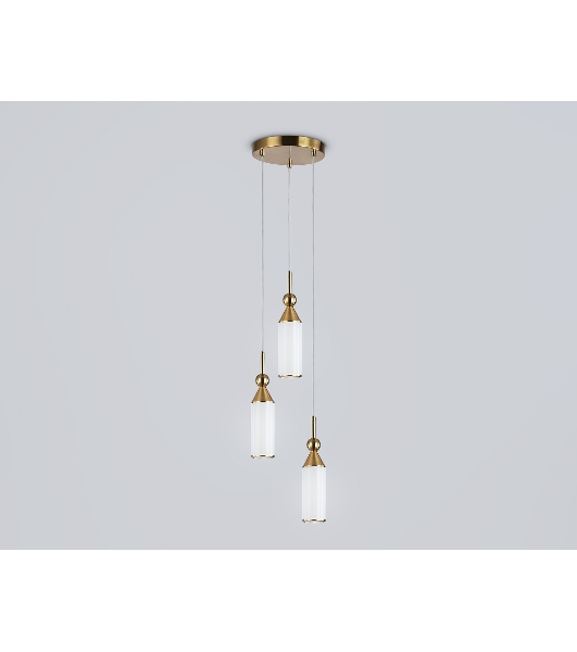 Светильник Ambrella light LH55272/3 BS/FR латунь/белый матовый E14 max 40W D230*1200