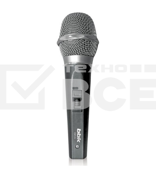 Микрофон проводной BBK CM124 3м серый