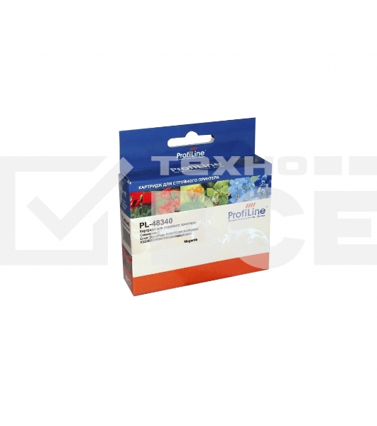 Картридж струйный PL-48340 для принтеров Epson StylusPhoto R200/R220/R300/R300M/R320/R325/R340/RX500/RX600/RX620 Magenta водн ProfiLine