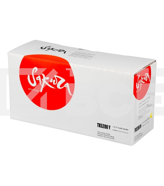 Картридж Sakura TK5280Y для Kyocera Mita ECOSYS P6235cdn, желтый, 11 000к.
