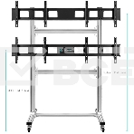 Напольный мобильный стенд ONKRON FSPRO2L-22 для видеостен 2х2 4 x 40”- 50