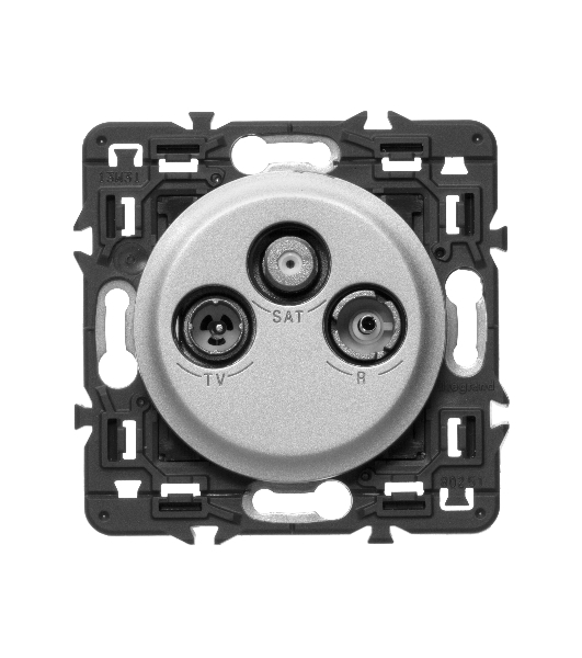 Лицевая панель Legrand 068585 Программа Celiane - TV-FM-SAT розетки Кат. № 0 673 88/89 - титан
