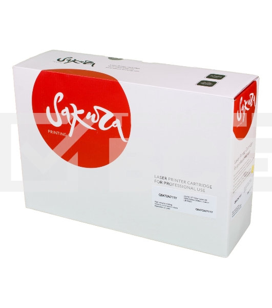 Картридж лазерный Sakura Q6472A для HPColor LaserJet 3600/3600n/3600dn, Canon LBP5300 желтый, 4000 к.