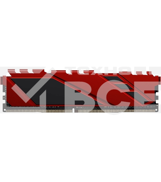Оперативная память NETAC Shadow, DDR4, 16GB (1x16GB), 3200MHz, CL16, с радиаторами, красный