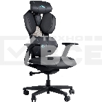 Кресло игровое GMNG GG-CH210B черный сиденье черный кожзам с подголов. крестов. пластик черный пластик черный, фото5