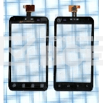 Сенсорное стекло (тачскрин) для ZTE V807 Blade C YZ-CTP465-FPC-V1, черное, фото4