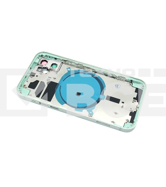 Задняя крышка (корпус) в сборе с рамкой для Apple iPhone 12 зеленая