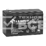Аккумулятор B.B. Battery series BP, BP7-12, voltage 12V, capacity 7Ah (discharge 20 hours), max. discharge current (5 sec.) 105A, max. charge current 2.1A, lead-acid AGM type, T2 terminals, LxWxH 151x65x98mm, weight 2.54kg, service life 10 years, фото2