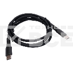 Кабель USB2.0 Cablexpert CC-USB2S-CMCM-1M-BK Type-C/Type-C, 3А, 65Вт, PD/QC3.0, силиконовый, 24 AWG, медь, 1м, черный, пакет, фото3
