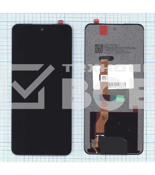 Дисплей (модуль) для OPPO A58 4G (CPH2577) в сборе с тачскрином черный