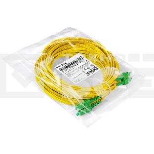 Патч-корд волоконно-оптический ExeGate FC-D-9-SC/APC-SC/APC-20M-LSZH (Шнур ВО SM 9/125 (OS2/G.652.D), SC/APC-SC/APC, Duplex, LSZH, 20м)