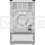 Комбинированная плита Gorenje GK5A12WG, полезный объем 68 л, очистка паром AquaClean, сводчатая форма духовки, механическое управление, электроподжиг, цвет белый, фото3