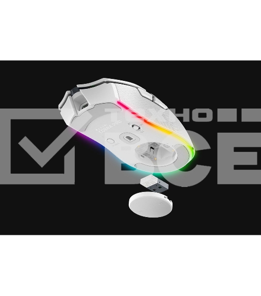 Мышь беспроводная/проводная Razer Cobra Pro белый, 30000 dpi, радиоканал, Bluetooth, USB, кнопки - 8