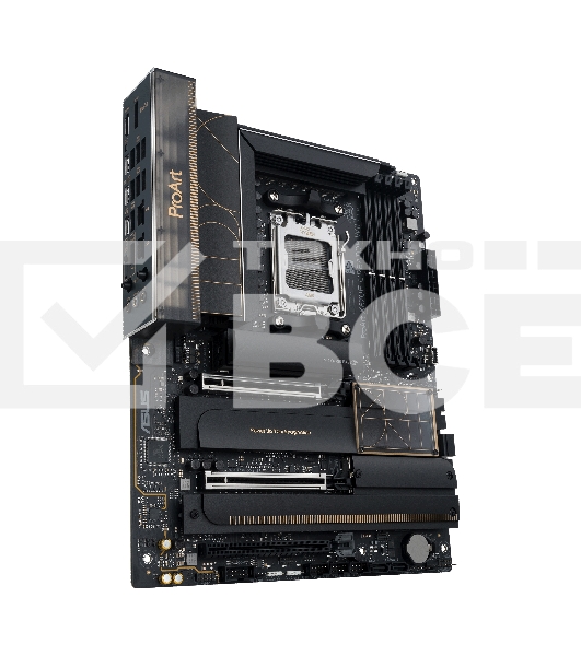 Материнская плата ASUS PROART X870E-CREATOR WIFI, AM5, AMD X870E, 4xDDR5, 4xSATA, 4xM.2, 2xPCIe 5.0 x16, 1xPCIe 4.0 x4, 2xUSB-C 40Gbps, 1xUSB-C 20Gbps, 7xUSB-A 10Gbps, 1xUSB-A 2.0, 1xDP (v1.4), 1xHDMI (v2.1), 1x10Gb LAN, 1x2.5Gb LAN, Wi-Fi 7, Bluetooth 5.