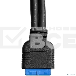 Планка портов в корпус 2xUSB 3.0 ExeGate BrctUSB3-2A (USB 3.0 20pin (IDC 20pin F) --> 2x USB 3.0 Af, кабель 20 см), фото7