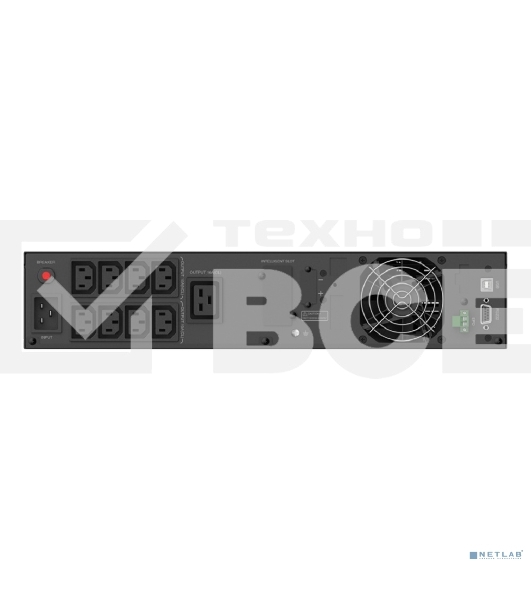 Источник бесперебойного питания CBR ESN-3KRT-9I-LCHERSC Online 3000VA/3000W RT 9 x C13, LCD, HID-USB, RS232, EPO, SNMP slot