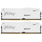 Оперативная память Kingston Fury Beast, DDR5, 32Gb (2x16GB), 6000MHz, CL30, DIMM, с радиатором, RGB, белый, фото4