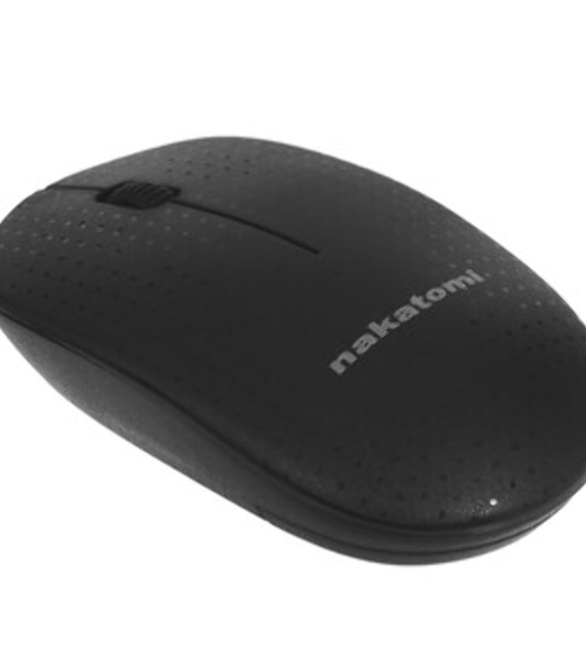 Мышь беспроводная Nakatomi MRON-02U черный, 1200 dpi, радиоканал, USB, кнопки - 3
