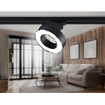 Трековый однофазный светодиодный светильник Ambrella light GL6868 BK черный LED 15W 4200K D115*80, фото5