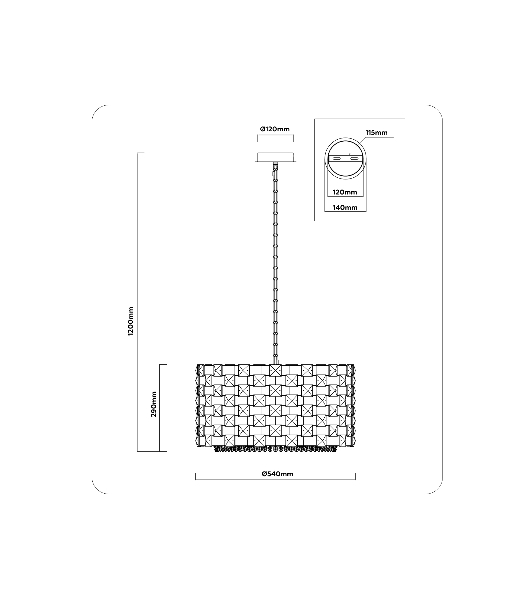 Люстра Ambrella light LH41003/12 BS/CL латунь/прозрачный E14*12 max 40W D540*290