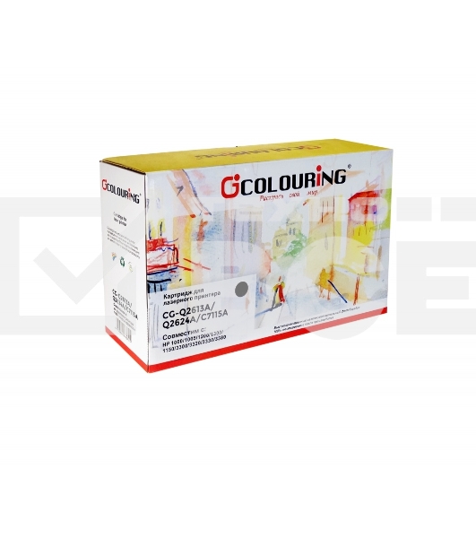Картридж лазерный Colouring CG-Q2613A/Q2624A/C7115A чёрный (2500 стр.) для HP LJ 1000/1005/1200/1300/1150/1150n/1300/1300n/1300xi/3300/3310/3320/3330/3380 Canon LBP-1210
