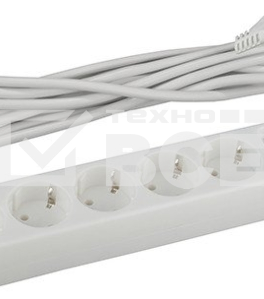 Сетевой фильтр ЭРА USF-5es-1.5m-W, 1.5м, белый б0019031
